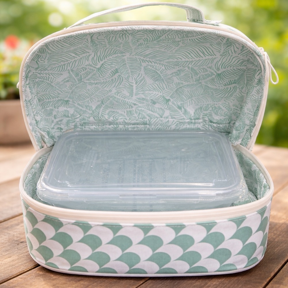 Ollie & Olivia Insulated Lunch Tote w/ Container | NEW - Picture 4 of 4